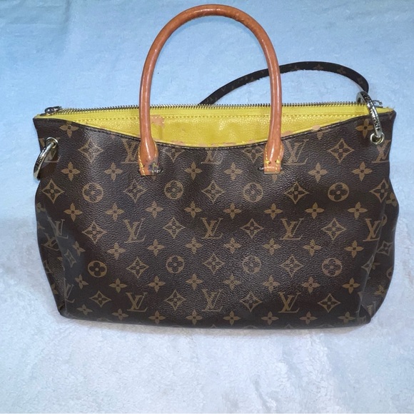 Louis Vuitton Monogram Pallas Tote Bag Crossbody Hand - Picture 4 of 16